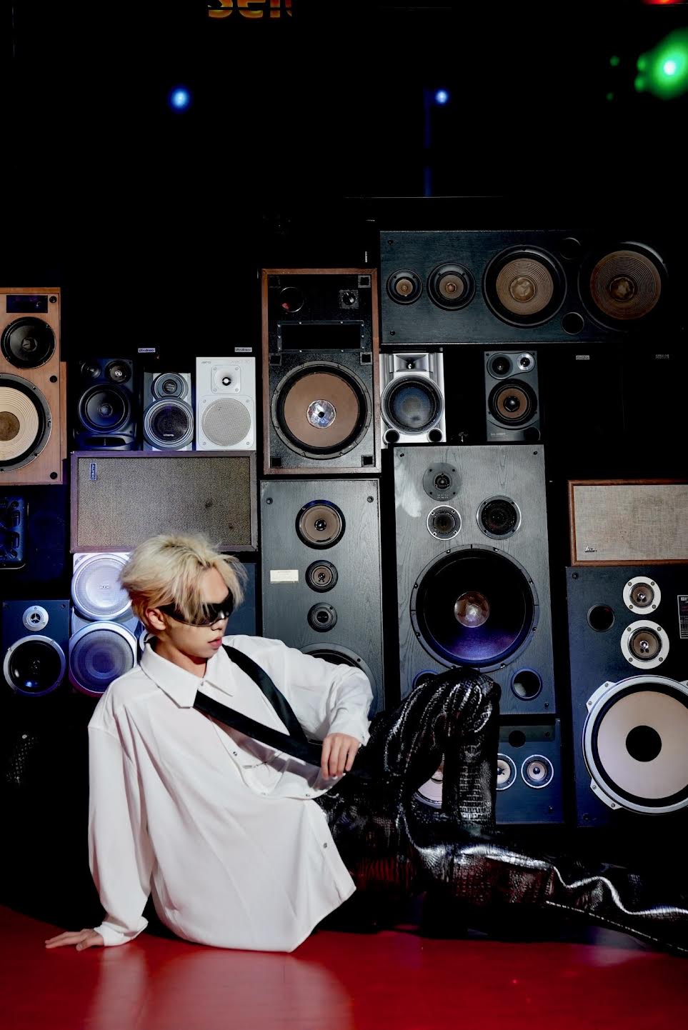 Metallic Stacked Pants